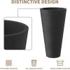imageKante Tall Round Planter Set of 2 23quot H Large Decorative Planter Pots for Outdoor Indoor Garden Patio Front Porch BlackBlack