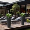 imageKante Tall Round Planter Set of 2 23quot H Large Decorative Planter Pots for Outdoor Indoor Garden Patio Front Porch BlackBlack