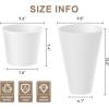 imageKante Tall Round Planter Set of 2 23quot H Large Decorative Planter Pots for Outdoor Indoor Garden Patio Front Porch BlackWhite