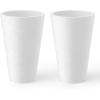 imageKante Tall Round Planter Set of 2 23quot H Large Decorative Planter Pots for Outdoor Indoor Garden Patio Front Porch BlackWhite