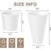 imageKante Tall Round Planter Set of 2 23quot H Large Decorative Planter Pots for Outdoor Indoor Garden Patio Front Porch BlackWhite