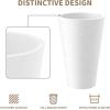 imageKante Tall Round Planter Set of 2 23quot H Large Decorative Planter Pots for Outdoor Indoor Garden Patio Front Porch BlackWhite