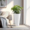 imageKante Tall Round Planter Set of 2 23quot H Large Decorative Planter Pots for Outdoor Indoor Garden Patio Front Porch BlackWhite