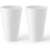 imageKante Tall Round Planter Set of 2 23quot H Large Decorative Planter Pots for Outdoor Indoor Garden Patio Front Porch BlackWhite