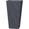 imageKante 28 Inch Tall Tapered Concrete Planter Modern Style Large Plant Pot with Drainage Hole and Rubber Plug for Patio Backyard Porch Suitable for Indoor Outdoor Plants CharcoalCharcoal