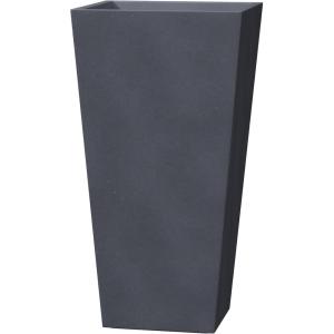 imageKante 28 Inch Tall Tapered Concrete Planter Modern Style Large Plant Pot with Drainage Hole and Rubber Plug for Patio Backyard Porch Suitable for Indoor Outdoor Plants CharcoalCharcoal