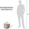 imageKante 126 Inch Dia Concrete Planter Round Pedestal Design Garden Pot for Indoor Outdoor Plants Modern Flower Pot with Drainage Hole and Rubber Plug Natural ConcreteWeathered Concrete