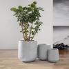imageKante 153quot116quot82quot Dia Round Concrete Planter Large Outdoor Indoor Planter Pots Containers with Drainage Holes and Rubber Plug for Home Garden Patio Gray ConcreteGray Concrete