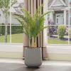 imageKante 153quot116quot82quot Dia Round Concrete Planter Large Outdoor Indoor Planter Pots Containers with Drainage Holes and Rubber Plug for Home Garden Patio Gray ConcreteGray Concrete