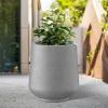imageKante 153quot116quot82quot Dia Round Concrete Planter Large Outdoor Indoor Planter Pots Containers with Drainage Holes and Rubber Plug for Home Garden Patio Gray ConcreteGray Concrete