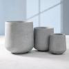 imageKante 153quot116quot82quot Dia Round Concrete Planter Large Outdoor Indoor Planter Pots Containers with Drainage Holes and Rubber Plug for Home Garden Patio Gray ConcreteGray Concrete