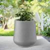 imageKante 153quot116quot82quot Dia Round Concrete Planter Large Outdoor Indoor Planter Pots Containers with Drainage Holes and Rubber Plug for Home Garden Patio Gray ConcreteGray Concrete