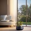 imageKante 161quot Dia Round Curvy Concrete Planter Large Plant Pots with Drainage Hole and Rubber Plug for Indoor Outdoor Plants Flower Pot for Home Garden Patio Porch CharcoalCharcoal