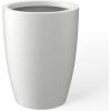 imageKante 181quot H Tall Round Concrete Planter for Outdoor Indoor Modern Decorative Plant Pots with Drainage Hole ampamp Rubber Plug for Home Patio Garden CharcoalPure White