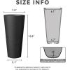 imageKante Tall Concrete Planter 158 Inch Height Large Flower Pot for Indoor Outdoor Plants Suitable for Home Patio Garden Porch BlackBlack