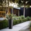 imageKante Tall Concrete Planter 158 Inch Height Large Flower Pot for Indoor Outdoor Plants Suitable for Home Patio Garden Porch BlackBlack