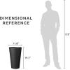 imageKante Tall Concrete Planter 158 Inch Height Large Flower Pot for Indoor Outdoor Plants Suitable for Home Patio Garden Porch BlackBlack