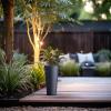 imageKante Tall Concrete Planter 158 Inch Height Large Flower Pot for Indoor Outdoor Plants Suitable for Home Patio Garden Porch BlackCharcoal