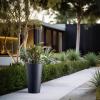 imageKante Tall Concrete Planter 158 Inch Height Large Flower Pot for Indoor Outdoor Plants Suitable for Home Patio Garden Porch BlackCharcoal