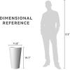 imageKante Tall Concrete Planter 158 Inch Height Large Flower Pot for Indoor Outdoor Plants Suitable for Home Patio Garden Porch BlackWhite