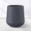 imageKante 153quot116quot82quot Dia Round Concrete Planter Large Outdoor Indoor Planter Pots Containers with Drainage Holes and Rubber Plug for Home Garden Patio Gray ConcreteDark Gray