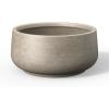 imageKante 161quot Dia Round Curvy Concrete Planter Large Plant Pots with Drainage Hole and Rubber Plug for Indoor Outdoor Plants Flower Pot for Home Garden Patio Porch CharcoalWeathered Concrete