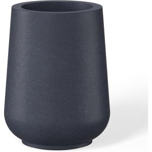 imageKante 14 Inch Tall Round Concrete Planters Large Flower Pot with Drainage Hole and Rubber Plug for Home Patio Garden Suitable for Indoor Outdoor Plants Charcoal