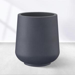 imageKante 153quot116quot82quot Dia Round Concrete Planter Large Outdoor Indoor Planter Pots Containers with Drainage Holes and Rubber Plug for Home Garden Patio Gray ConcreteDark Gray
