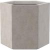 imageKante Hexagon Concrete Planter 173 Inch Tall Outdoor Indoor Flower Pots with Drainage Holes and Rubber Plug for Home Patio Garden Weathered ConcreteWeathered Concrete