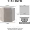 imageKante Hexagon Concrete Planter 173 Inch Tall Outdoor Indoor Flower Pots with Drainage Holes and Rubber Plug for Home Patio Garden Weathered ConcreteWeathered Concrete