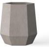 imageKante Hexagon Concrete Planter 173 Inch Tall Outdoor Indoor Flower Pots with Drainage Holes and Rubber Plug for Home Patio Garden Weathered ConcreteWeathered Concrete