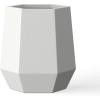 imageKante Hexagon Concrete Planter 173 Inch Tall Outdoor Indoor Flower Pots with Drainage Holes and Rubber Plug for Home Patio Garden Weathered ConcreteWhite