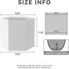 imageKante Hexagon Concrete Planter 173 Inch Tall Outdoor Indoor Flower Pots with Drainage Holes and Rubber Plug for Home Patio Garden Weathered ConcreteWhite