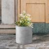 imageKante 98quot126quot157quot Dia Round Concrete Planter Set of 3 Modern Style Large Cylindrical Plant Pot with Drainage Hole and Rubber Plug for Indoor Outdoor Patio BlackNatural Concrete