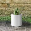 imageKante 98quot126quot157quot Dia Round Concrete Planter Set of 3 Modern Style Large Cylindrical Plant Pot with Drainage Hole and Rubber Plug for Indoor Outdoor Patio BlackPure White