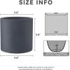 imageKante 98quot126quot157quot Dia Round Concrete Planter Set of 3 Modern Style Large Cylindrical Plant Pot with Drainage Hole and Rubber Plug for Indoor Outdoor Patio BlackCharcoal