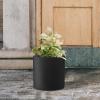 imageKante 98quot126quot157quot Dia Round Concrete Planter Set of 3 Modern Style Large Cylindrical Plant Pot with Drainage Hole and Rubber Plug for Indoor Outdoor Patio BlackBlack