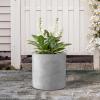 imageKante 98quot126quot157quot Dia Round Concrete Planter Set of 3 Modern Style Large Cylindrical Plant Pot with Drainage Hole and Rubber Plug for Indoor Outdoor Patio BlackNatural Concrete