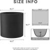 imageKante 98quot126quot157quot Dia Round Concrete Planter Set of 3 Modern Style Large Cylindrical Plant Pot with Drainage Hole and Rubber Plug for Indoor Outdoor Patio BlackBlack