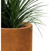 imageKante 98quot126quot157quot Dia Round Concrete Planter Set of 3 Modern Style Large Cylindrical Plant Pot with Drainage Hole and Rubber Plug for Indoor Outdoor Patio BlackFaux Rusty Metal