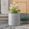 imageKante 98quot126quot157quot Dia Round Concrete Planter Set of 3 Modern Style Large Cylindrical Plant Pot with Drainage Hole and Rubber Plug for Indoor Outdoor Patio BlackNatural Concrete