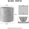 imageKante 98quot126quot157quot Dia Round Concrete Planter Set of 3 Modern Style Large Cylindrical Plant Pot with Drainage Hole and Rubber Plug for Indoor Outdoor Patio BlackNatural Concrete