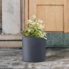 imageKante 98quot126quot157quot Dia Round Concrete Planter Set of 3 Modern Style Large Cylindrical Plant Pot with Drainage Hole and Rubber Plug for Indoor Outdoor Patio BlackCharcoal