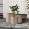 imageKante 98quot126quot157quot Dia Round Concrete Planter Set of 3 Modern Style Large Cylindrical Plant Pot with Drainage Hole and Rubber Plug for Indoor Outdoor Patio BlackWeathered Concrete