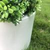 imageKante 98quot126quot157quot Dia Round Concrete Planter Set of 3 Modern Style Large Cylindrical Plant Pot with Drainage Hole and Rubber Plug for Indoor Outdoor Patio BlackPure White