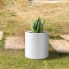imageKante 98quot126quot157quot Dia Round Concrete Planter Set of 3 Modern Style Large Cylindrical Plant Pot with Drainage Hole and Rubber Plug for Indoor Outdoor Patio BlackPure White