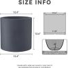 imageKante 98quot126quot157quot Dia Round Concrete Planter Set of 3 Modern Style Large Cylindrical Plant Pot with Drainage Hole and Rubber Plug for Indoor Outdoor Patio BlackCharcoal
