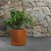 imageKante 98quot126quot157quot Dia Round Concrete Planter Set of 3 Modern Style Large Cylindrical Plant Pot with Drainage Hole and Rubber Plug for Indoor Outdoor Patio BlackIron Oxide
