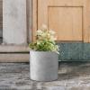 imageKante 98quot126quot157quot Dia Round Concrete Planter Set of 3 Modern Style Large Cylindrical Plant Pot with Drainage Hole and Rubber Plug for Indoor Outdoor Patio BlackNatural Concrete