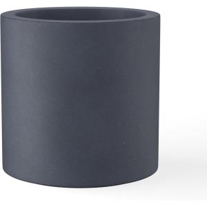 imageKante 98quot126quot157quot Dia Round Concrete Planter Set of 3 Modern Style Large Cylindrical Plant Pot with Drainage Hole and Rubber Plug for Indoor Outdoor Patio BlackCharcoal